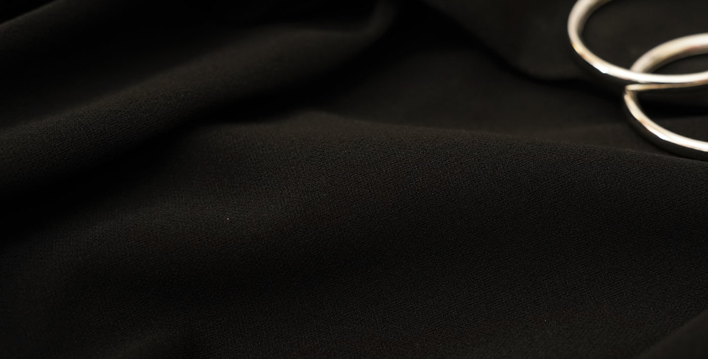 Black Wide Collar Dress
