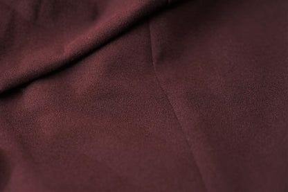 Wine Wide Collar Dress