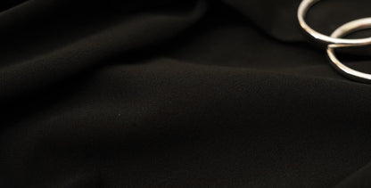 Black Wide Collar Dress